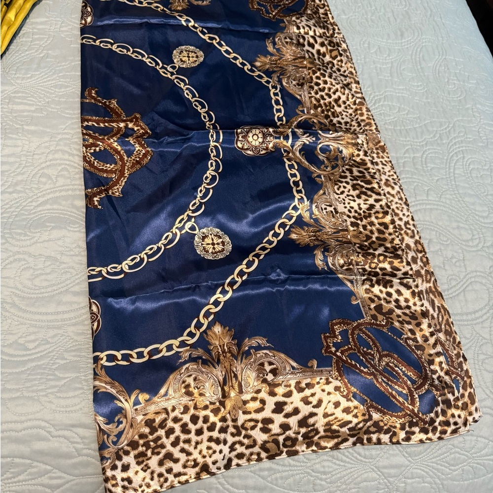 Elegant Assorted Scarfs with Leopard Prints